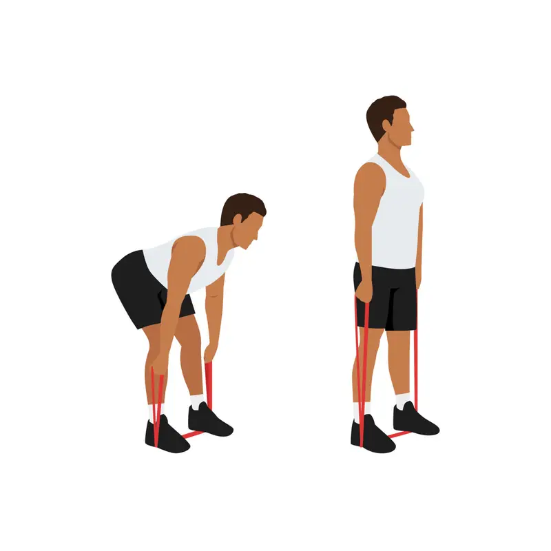 Soulevé de terre avec élastique