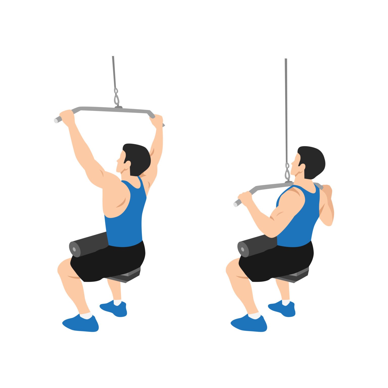Tirage vertical poitrine(LAT PULLDOWN)
