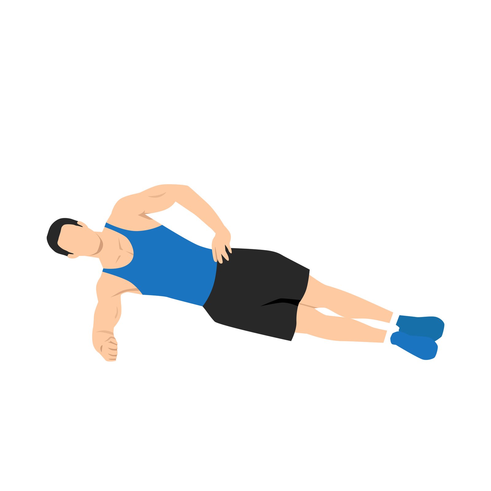 Planche latérale, les abdominaux, abdominaux
