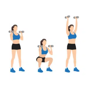 LES QUADRICEPS 17 Thruster Avec Haltères