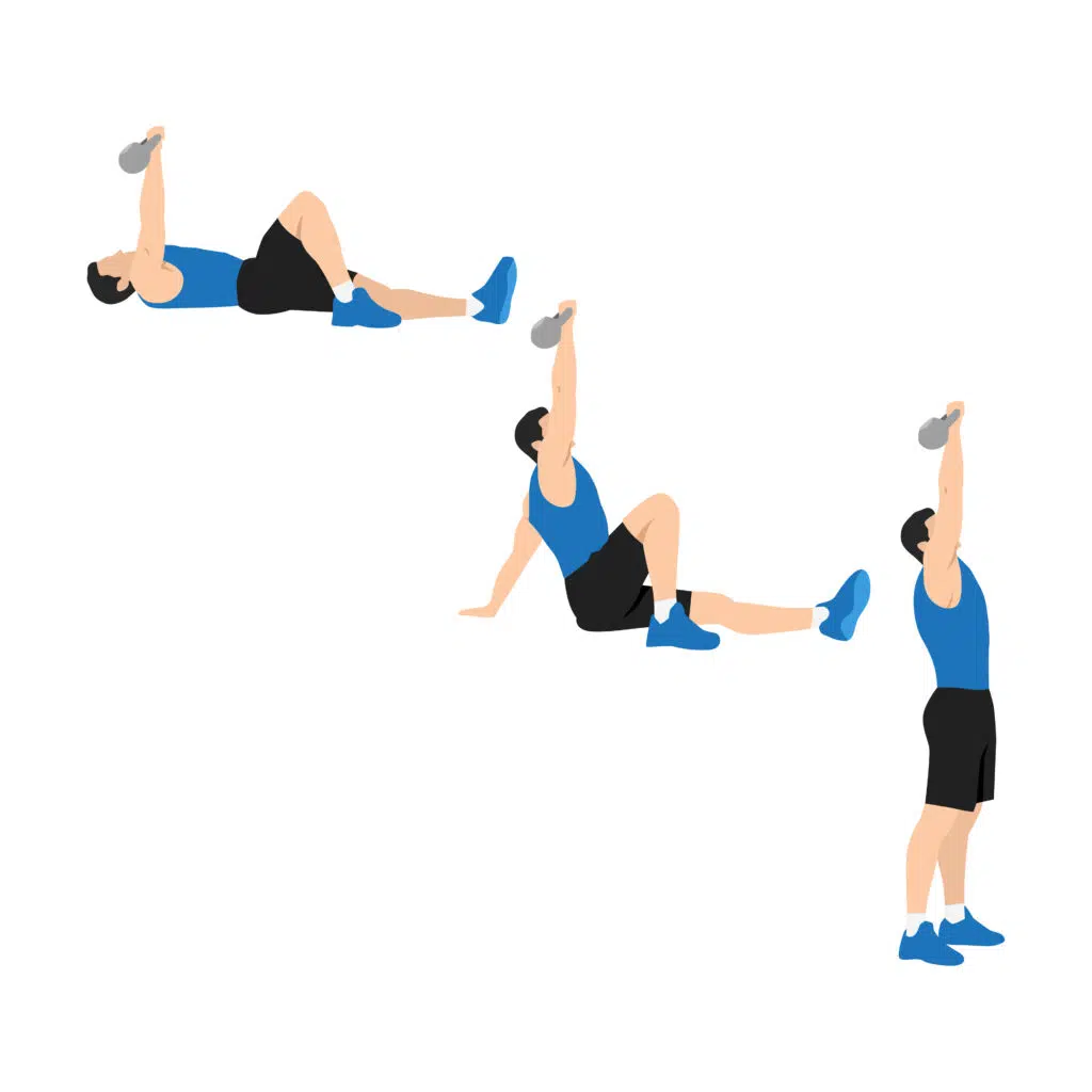 Le relevé turc avec Kettlebell 9 Le relevé turc avec Kettlebell