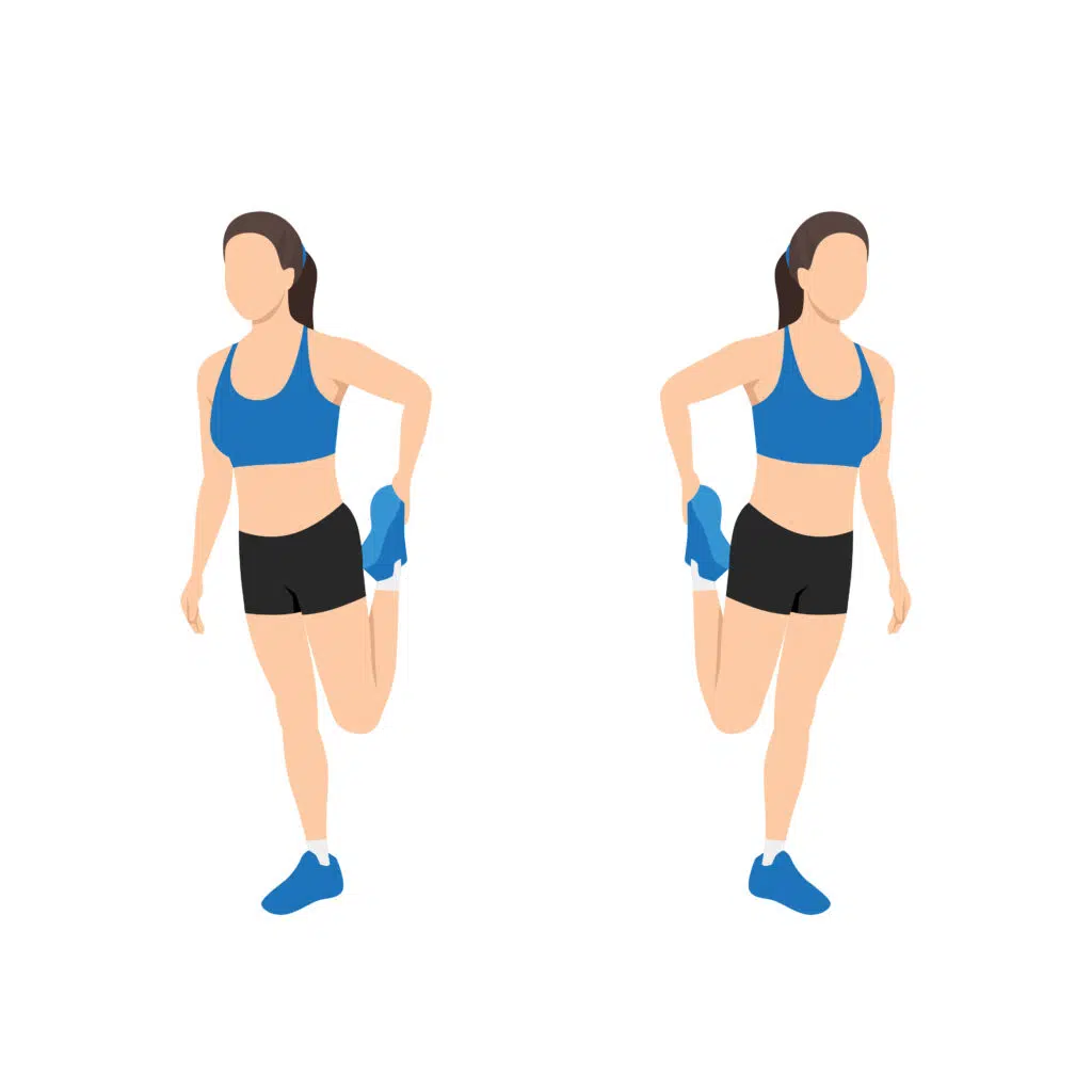 Étirements des quadriceps