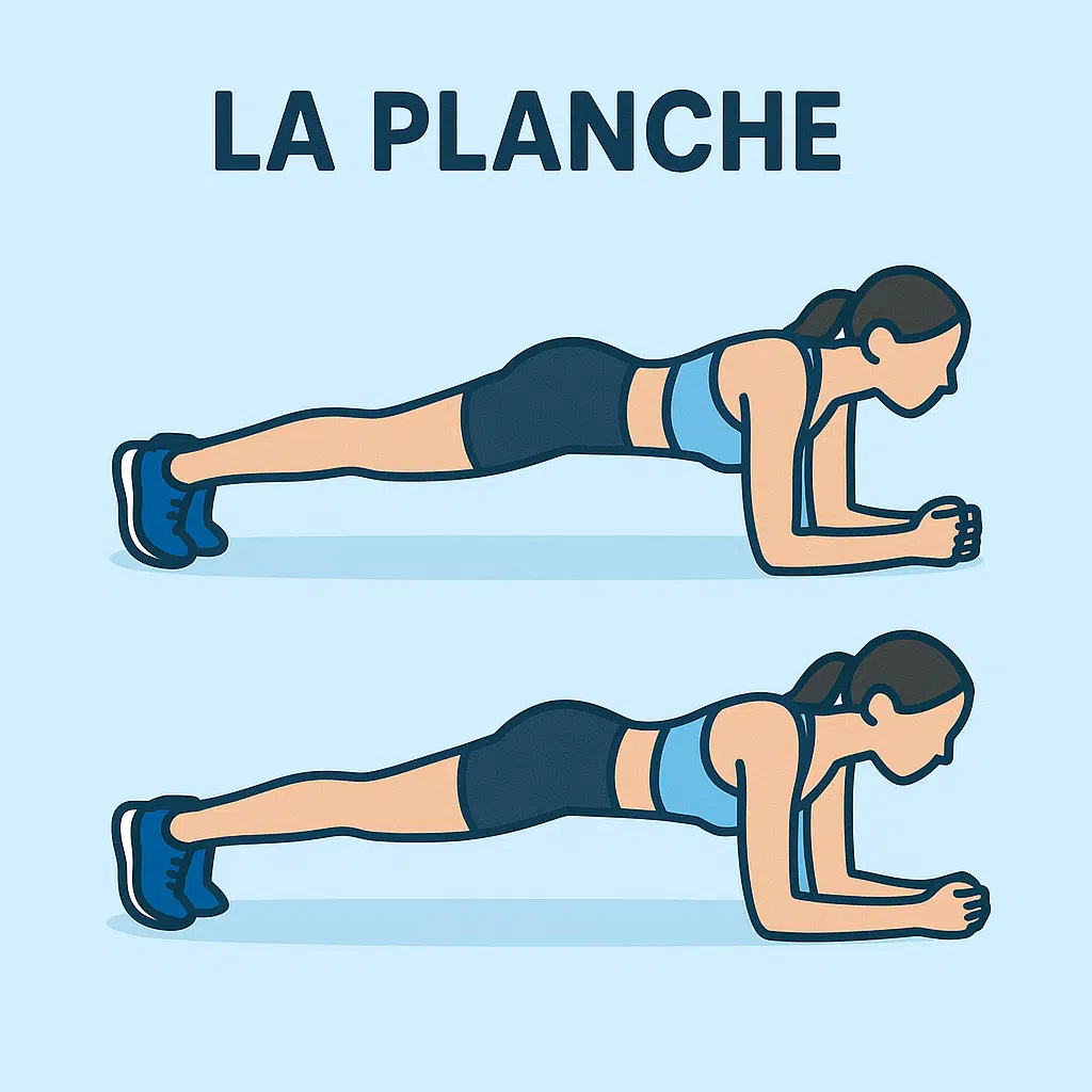 La planche(gainage) 1 la planche