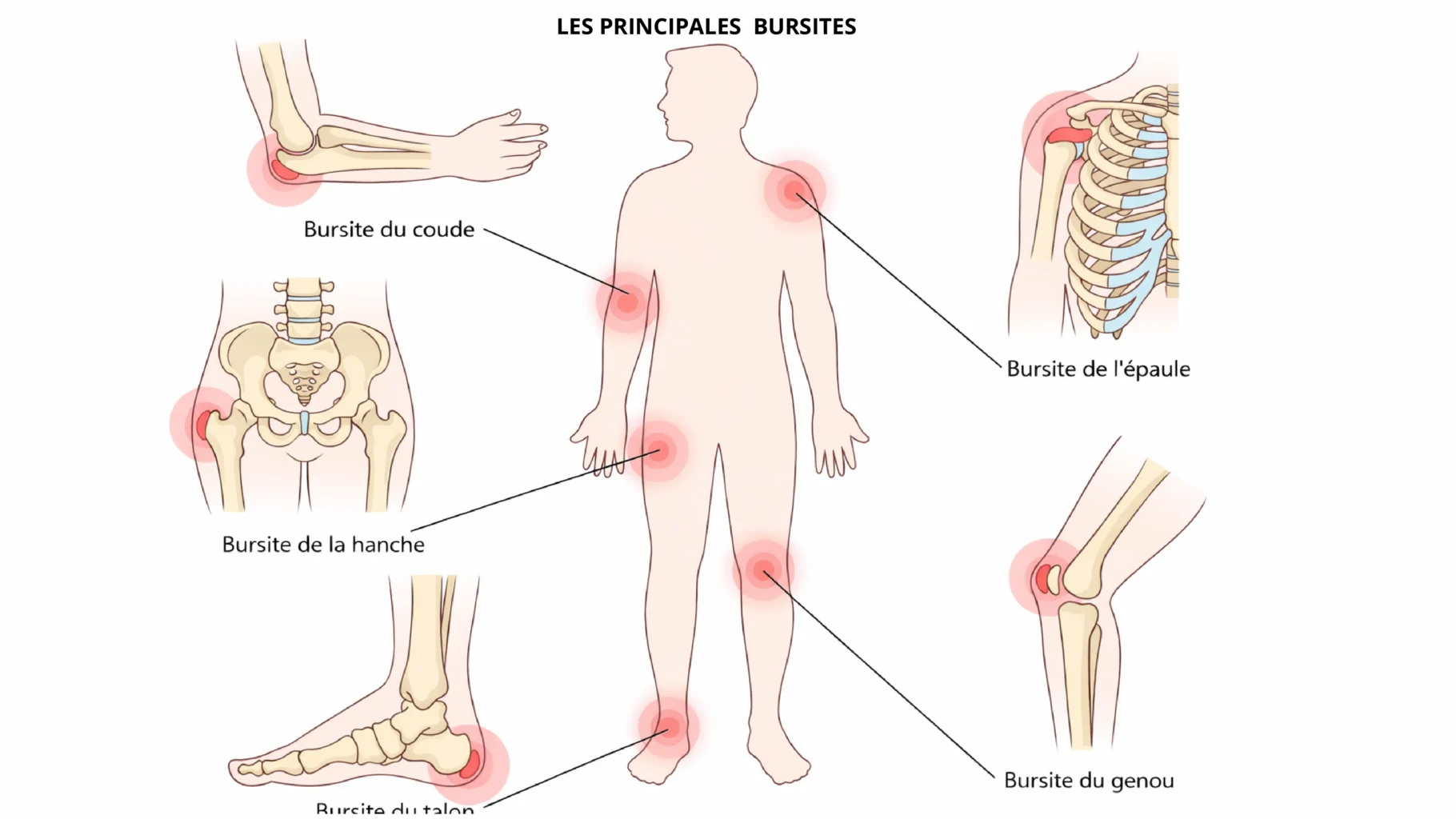 BURSITE, LES PRINCIPALES BURSITE