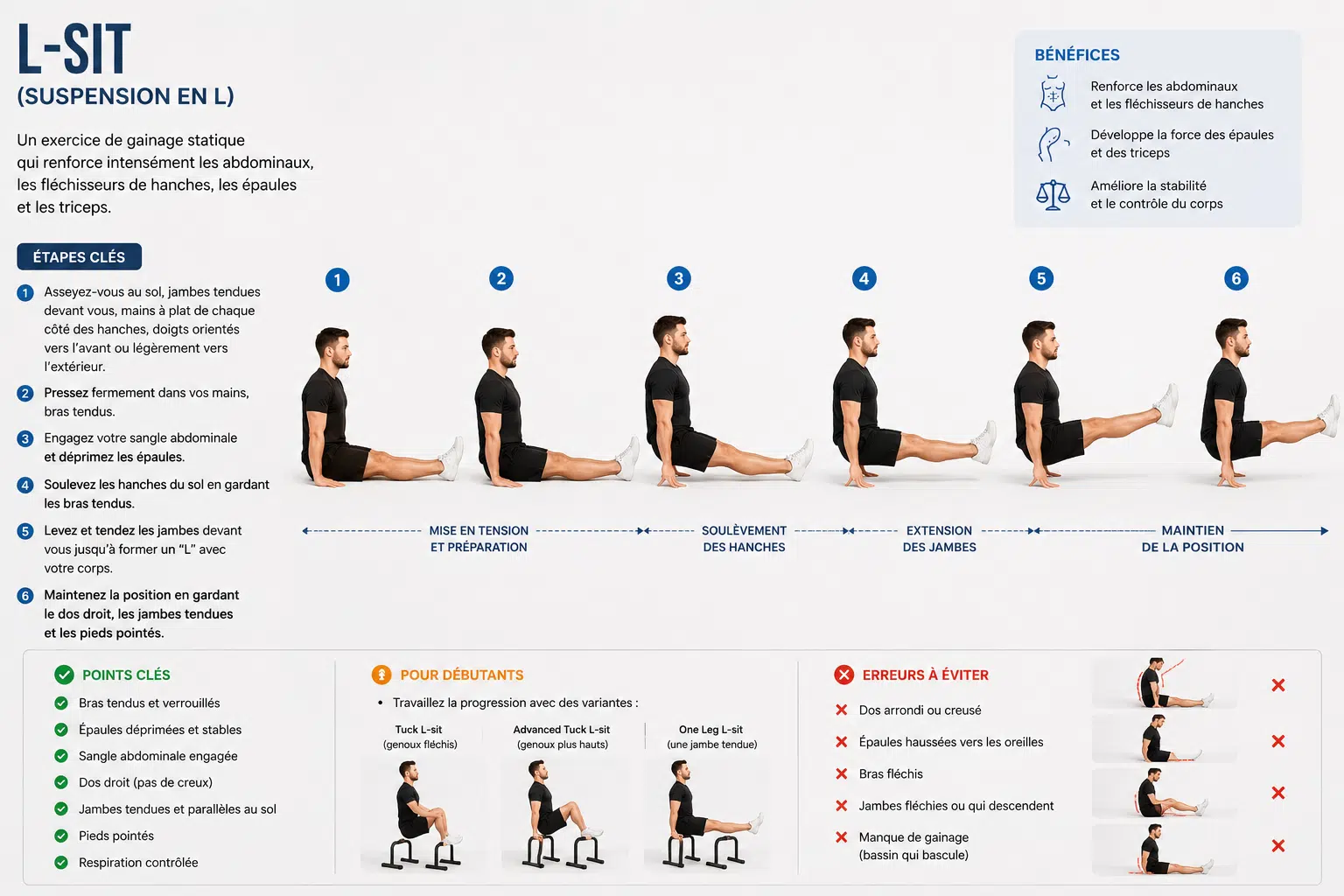 L-Sit 2 L-Sit,abdominaux,callisthenie