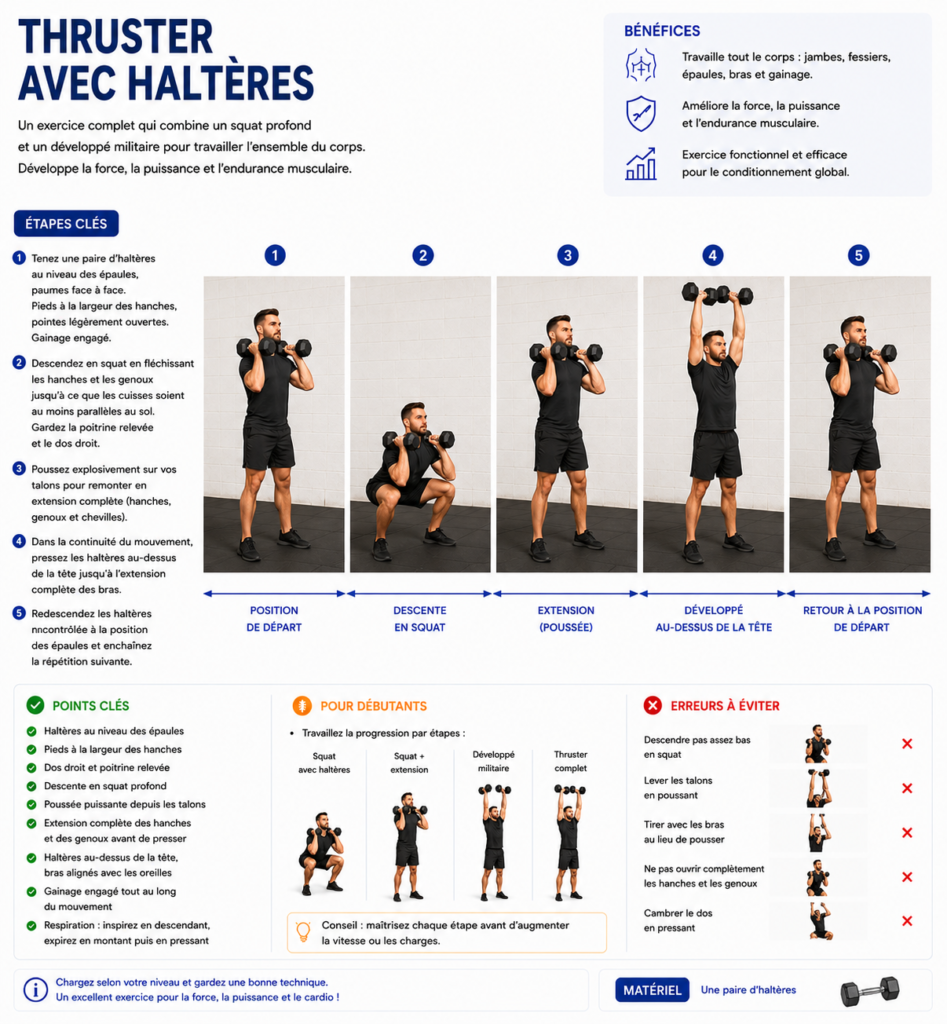 Thruster Avec Haltères 2 guide complet thruster avec halteres